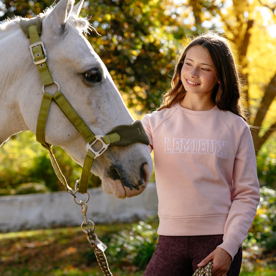 LeMieux Young Rider Shay Varsity Crew - Petal