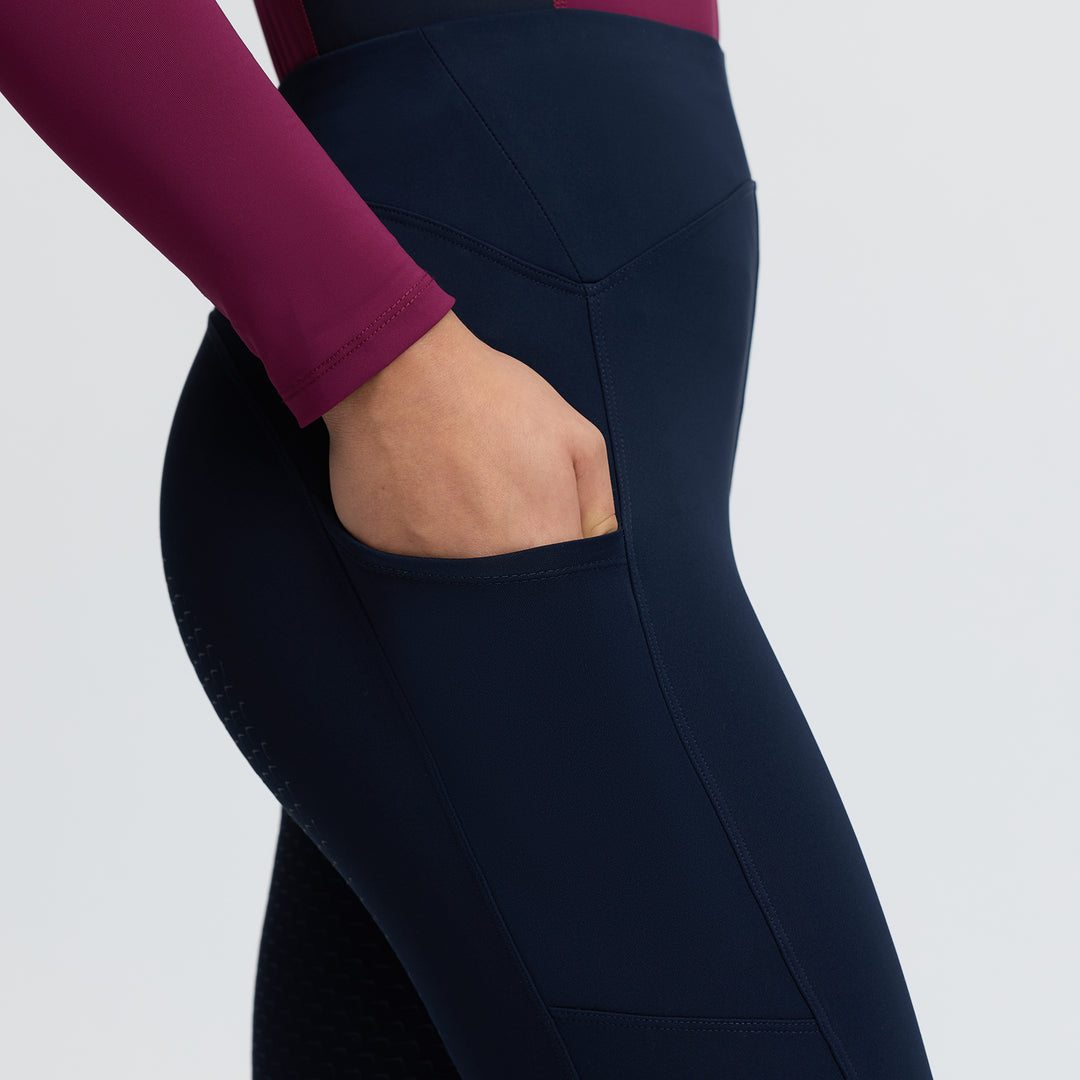 LeMieux Young Rider Nell Brushed Pull Ons - Navy