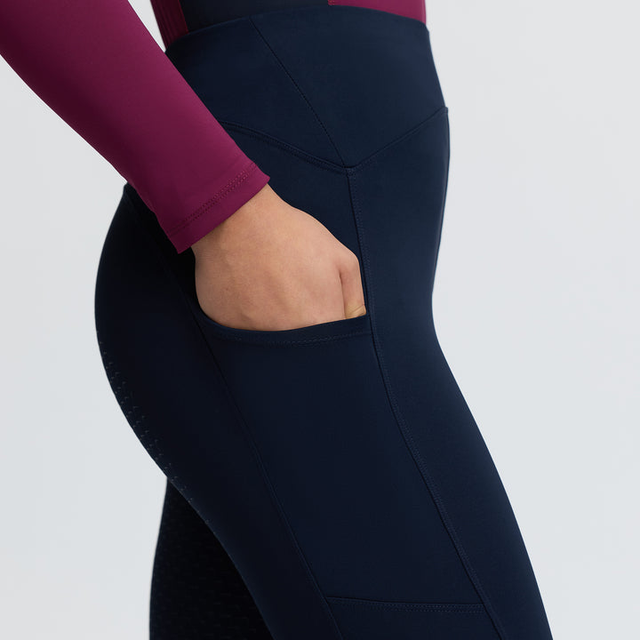 LeMieux Young Rider Nell Brushed Pull Ons - Navy