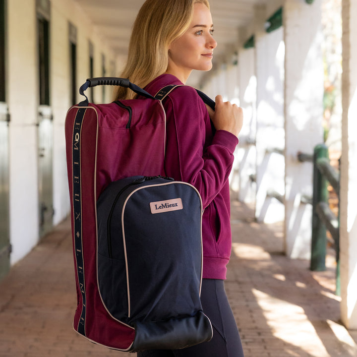 LeMieux Boot & Hat Bag - Blackberry