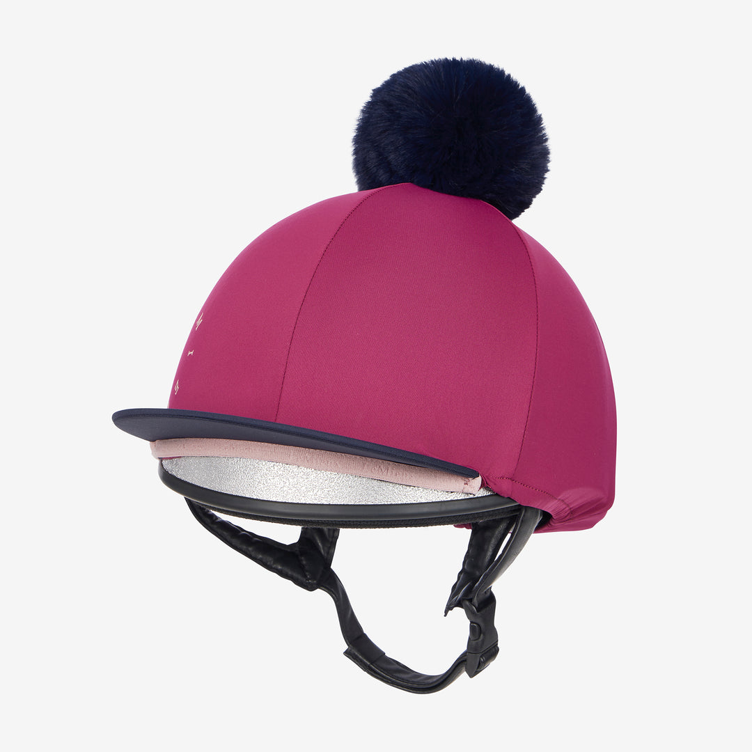 LeMieux Classique Pom Hat Silk - Blackberry