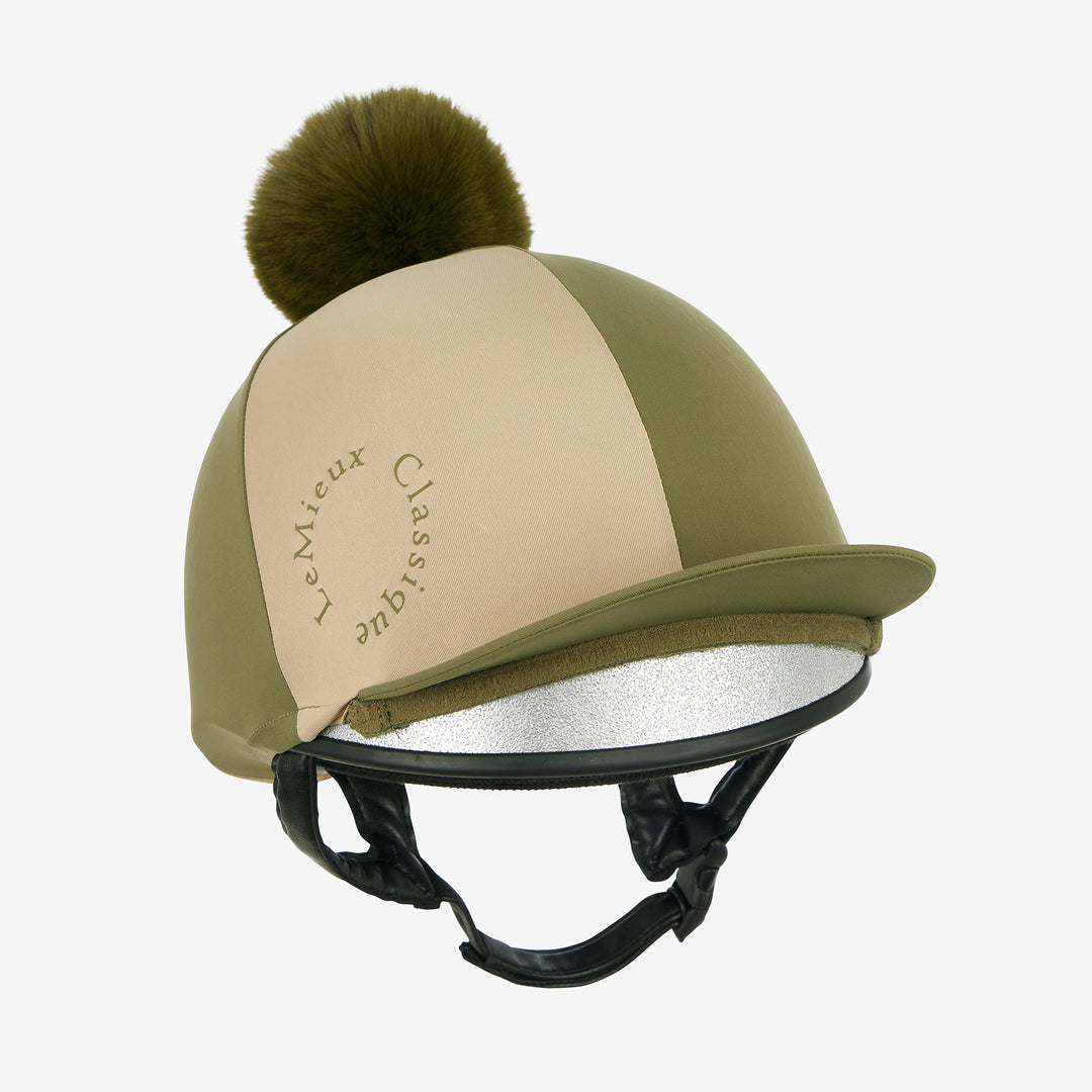 LeMieux Harlequin Hat Silk - Willow/Pear