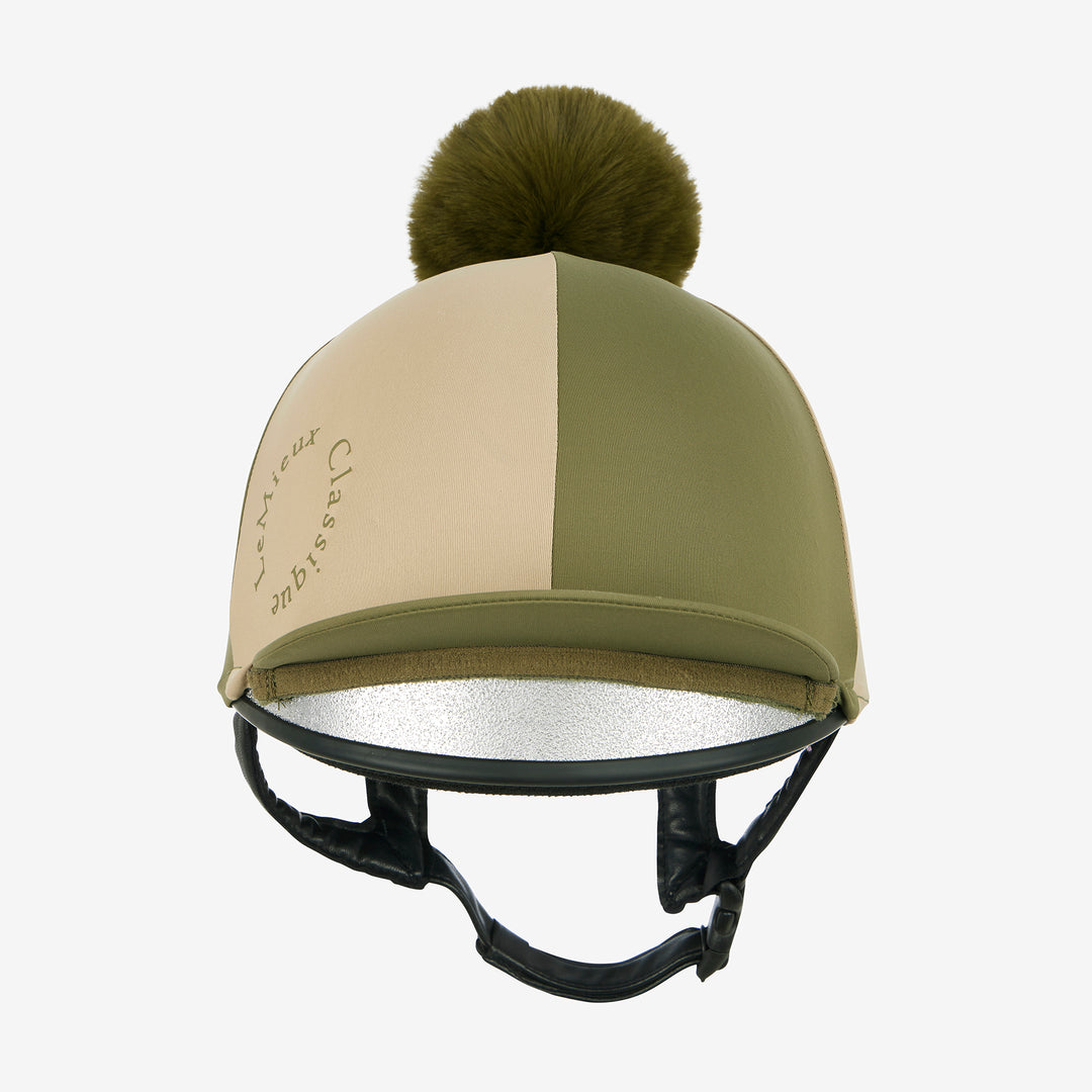 LeMieux Harlequin Hat Silk - Willow/Pear