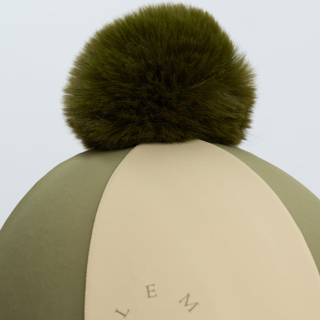 LeMieux Harlequin Hat Silk - Willow/Pear