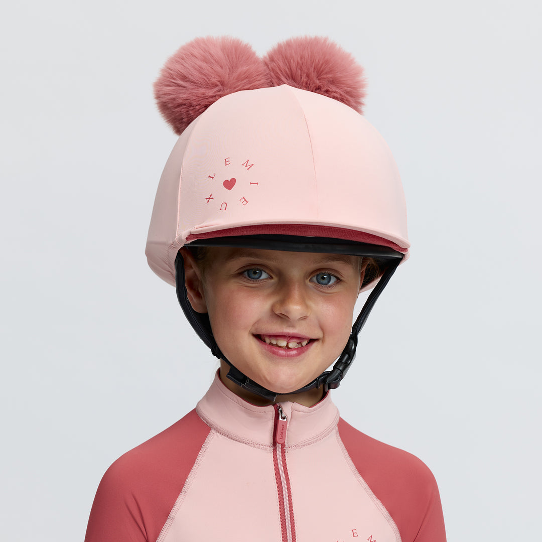 LeMieux Mini Double Pom Hat Silk - Petal