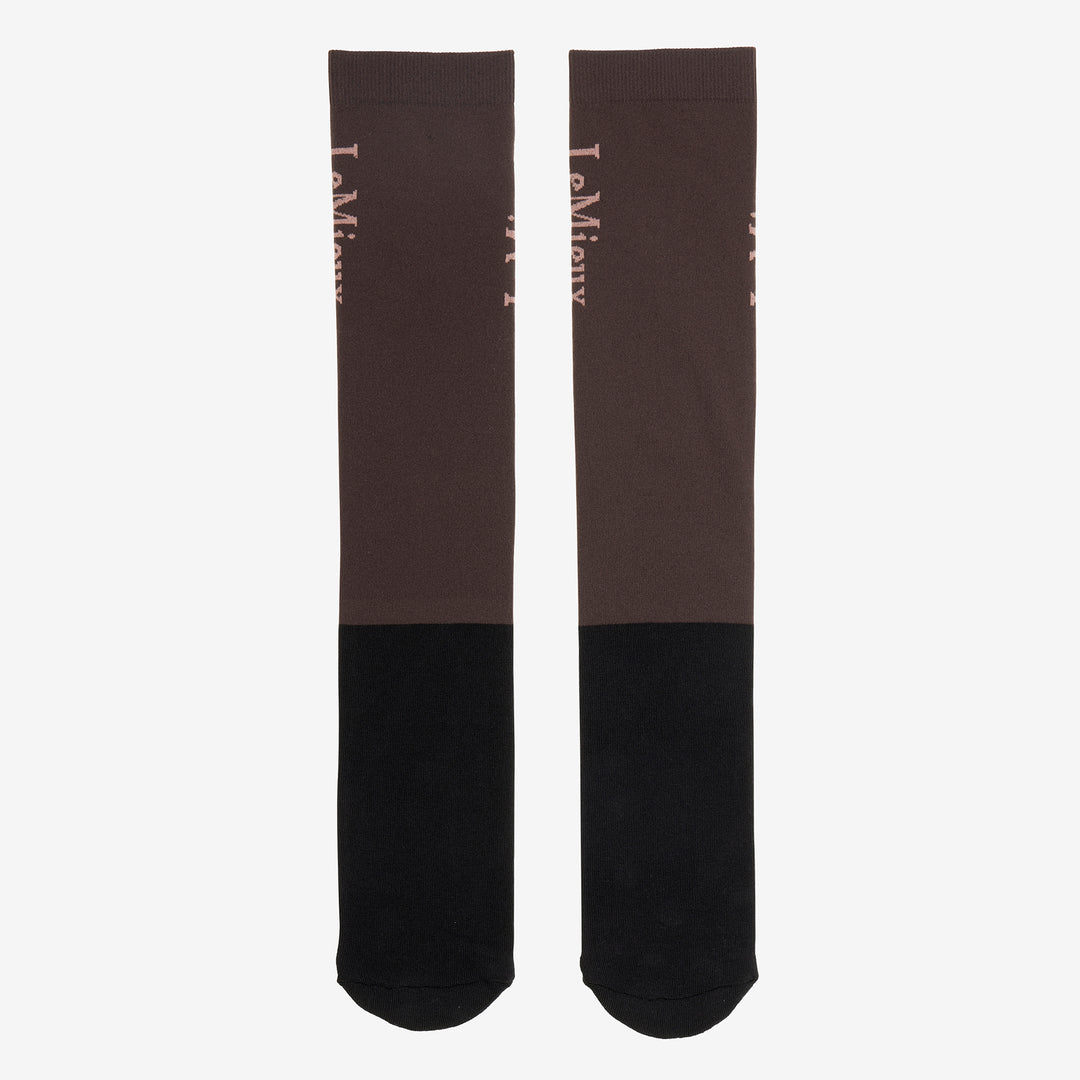 LeMieux Ladies Competition Two Pack Socks - Cocoa