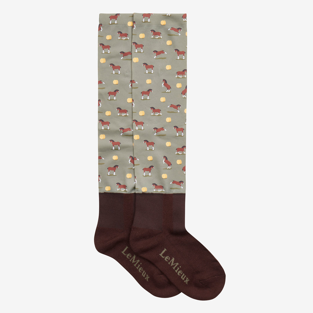 LeMieux Ladies Footsie Socks - Clydesdale/Willow