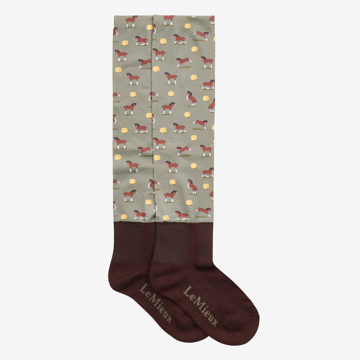 LeMieux Ladies Footsie Socks - Clydesdale/Willow