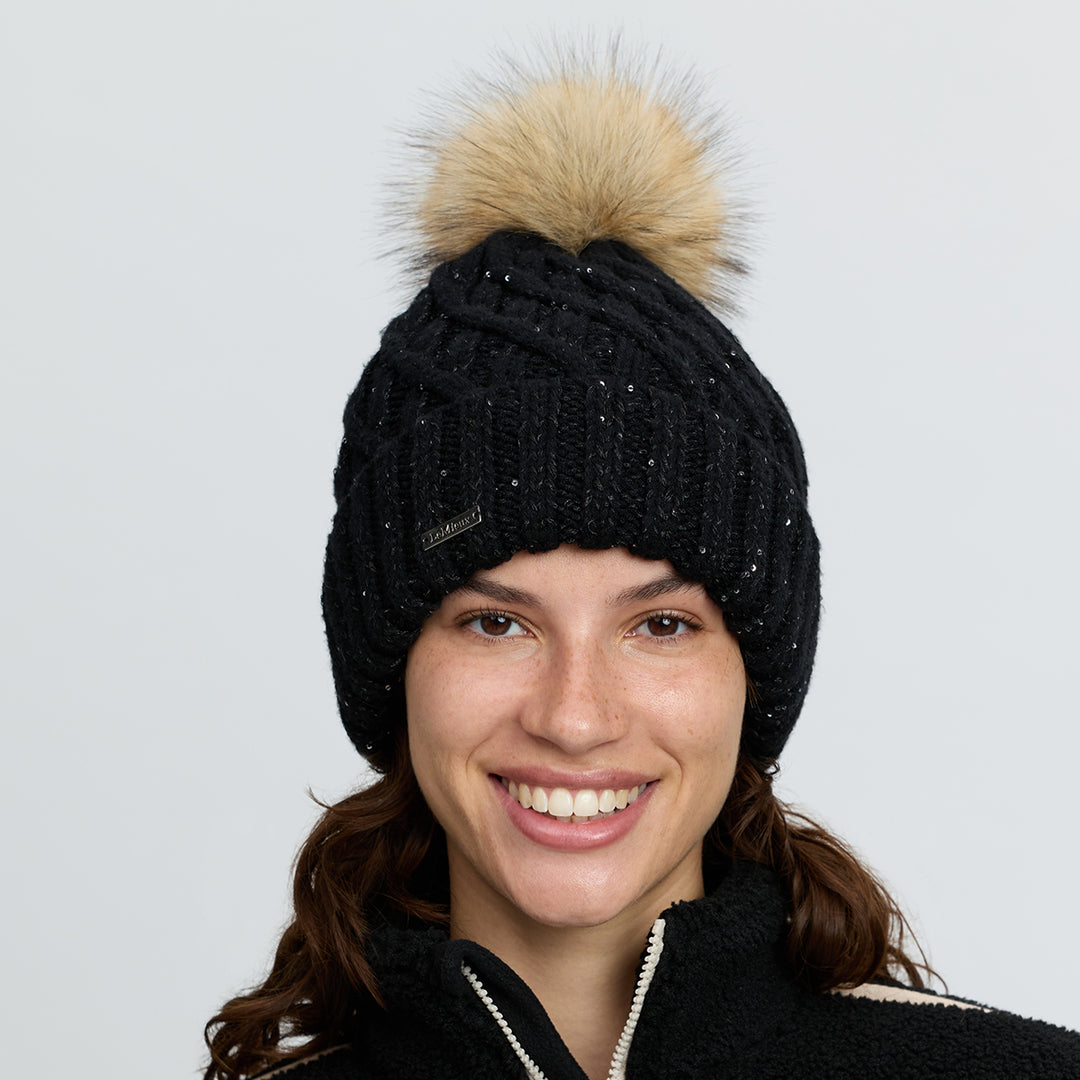 LeMieux Bernie Sequin Beanie - Black