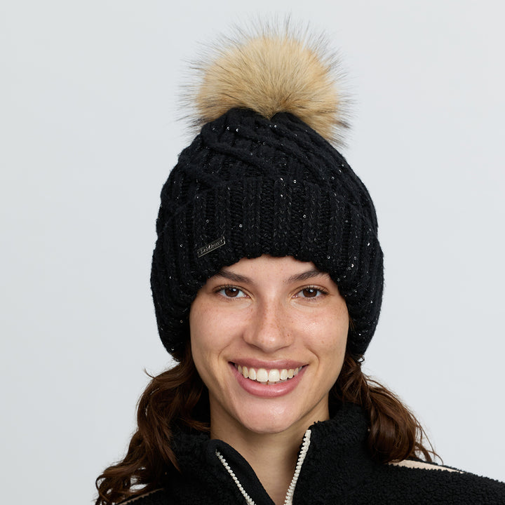 LeMieux Bernie Sequin Beanie - Black