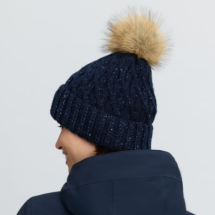 LeMieux Bernie Sequin Beanie - Navy