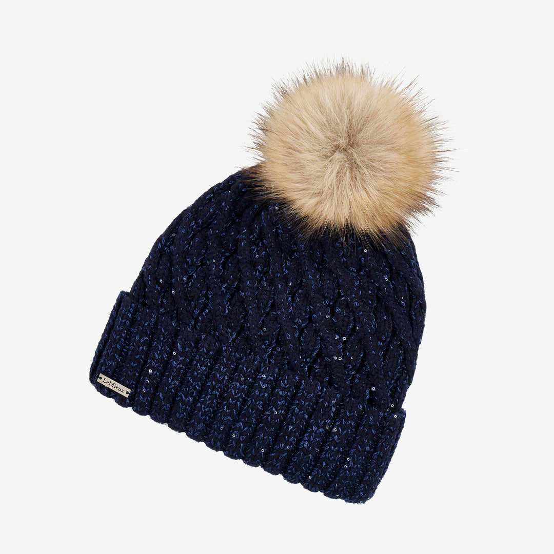 LeMieux Bernie Sequin Beanie - Navy