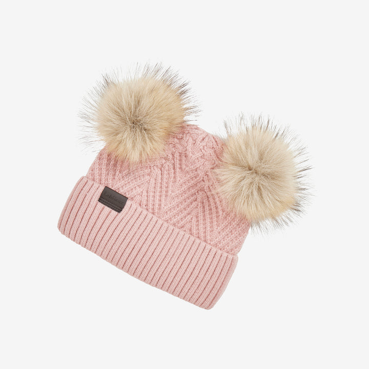 LeMieux Mini Double Pom Beanie - Petal