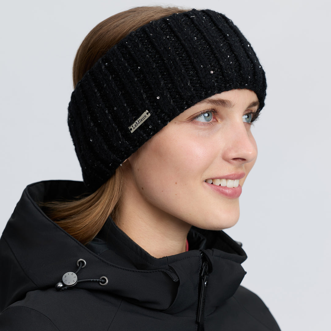 LeMieux Bernie Sequin Headband - Black