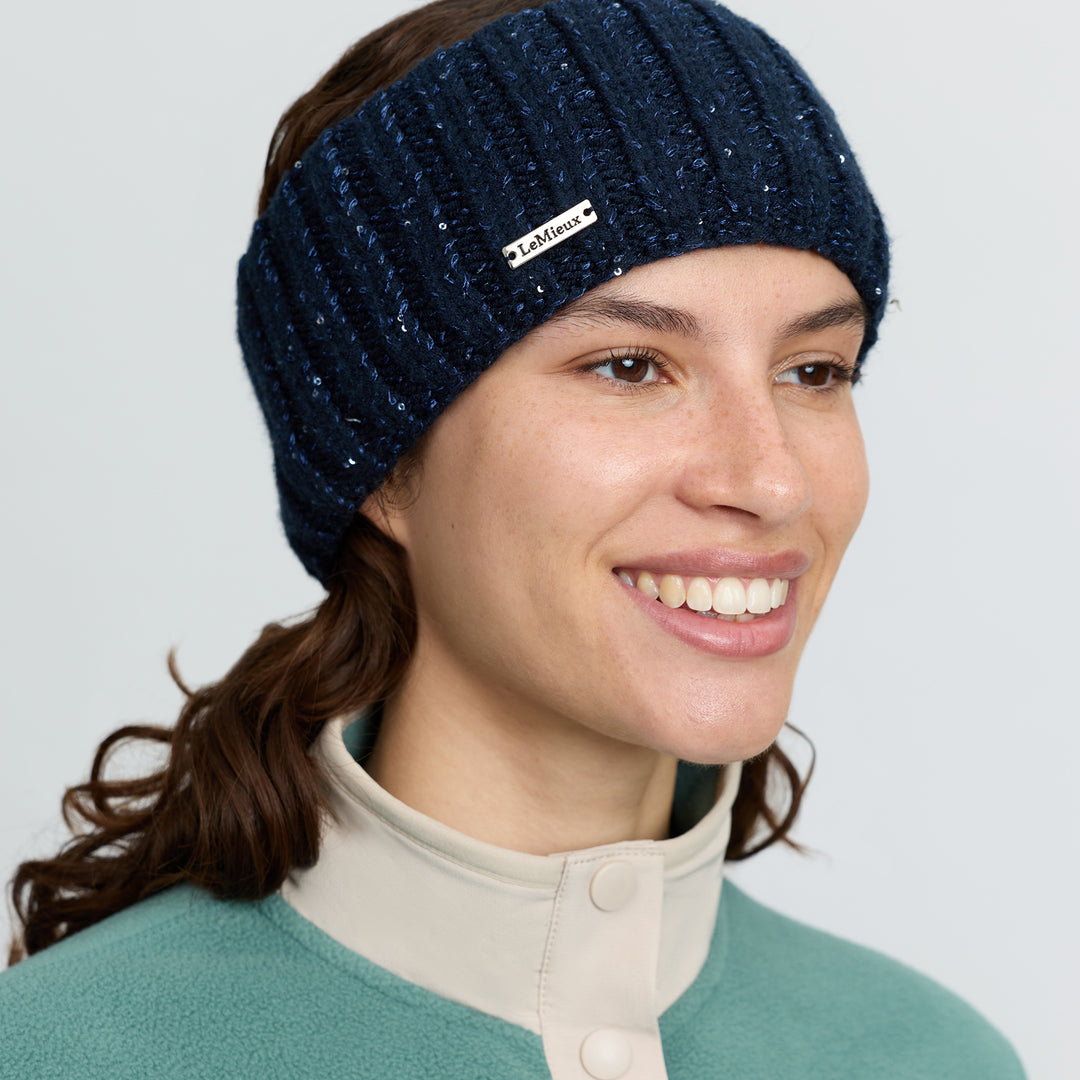 LeMieux Bernie Sequin Headband - Navy