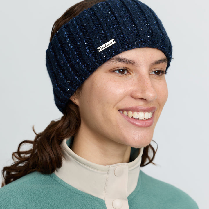 LeMieux Bernie Sequin Headband - Navy
