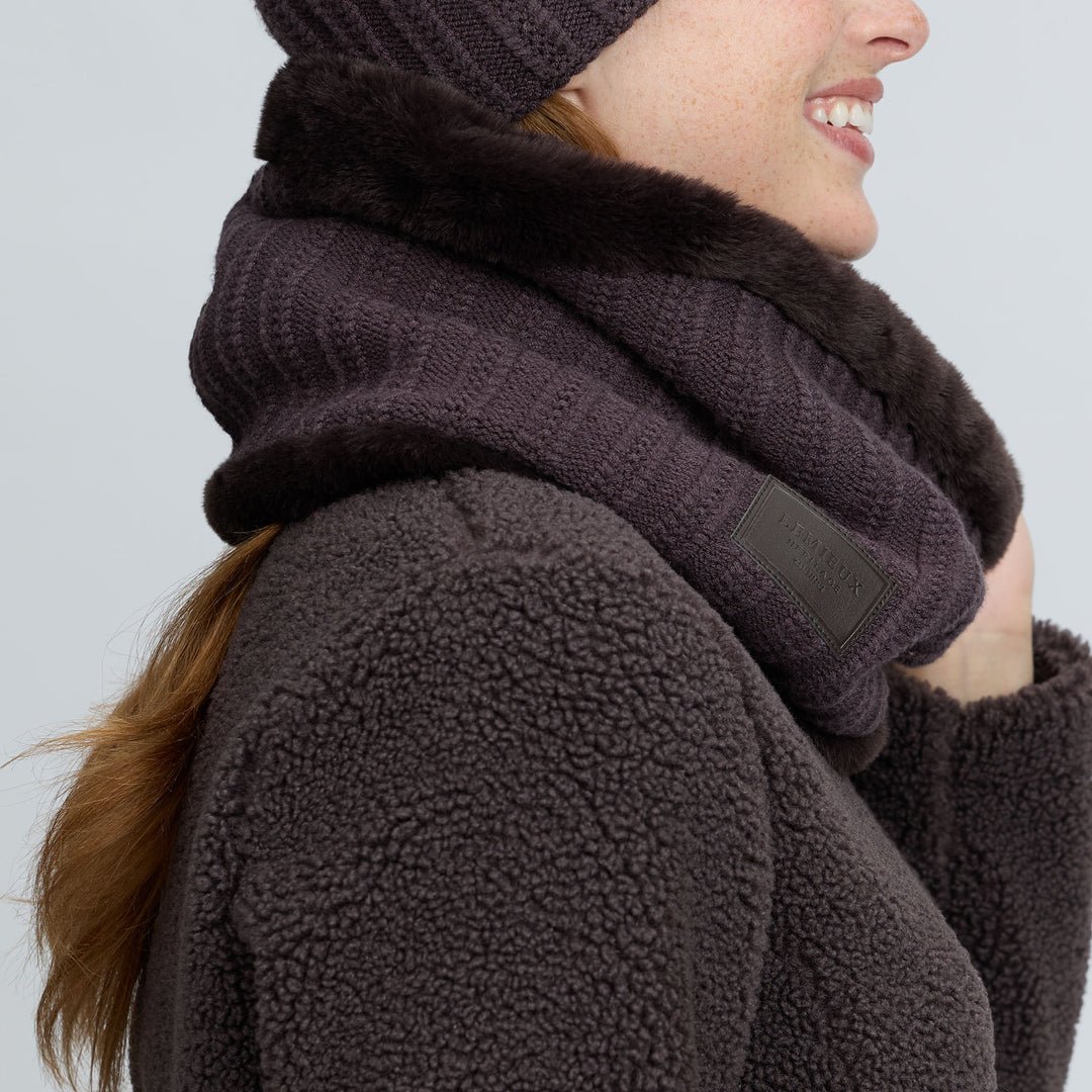 LeMieux Heritage Knitted Snood - Cocoa