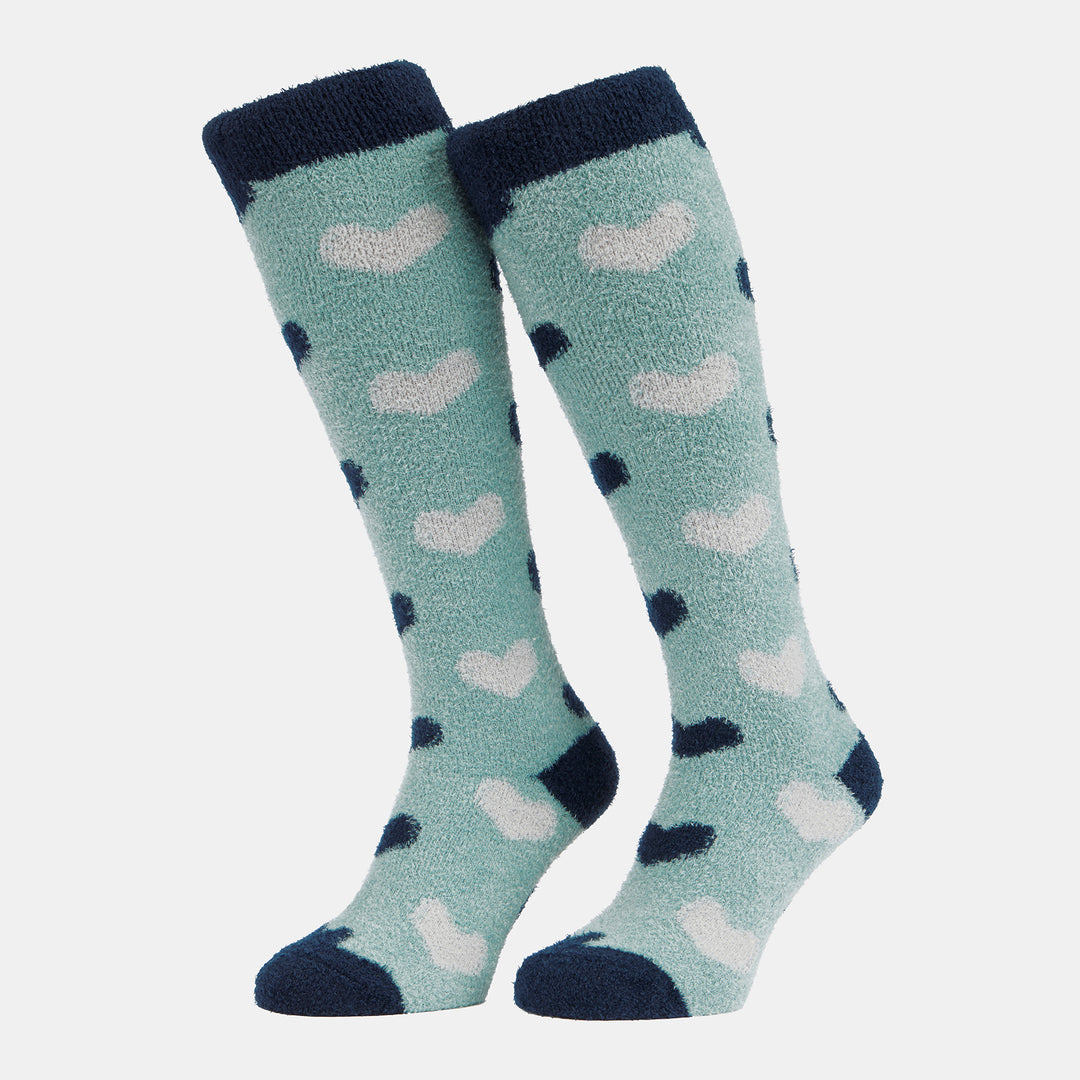 LeMieux Heart Fluffies Socks - Aloe