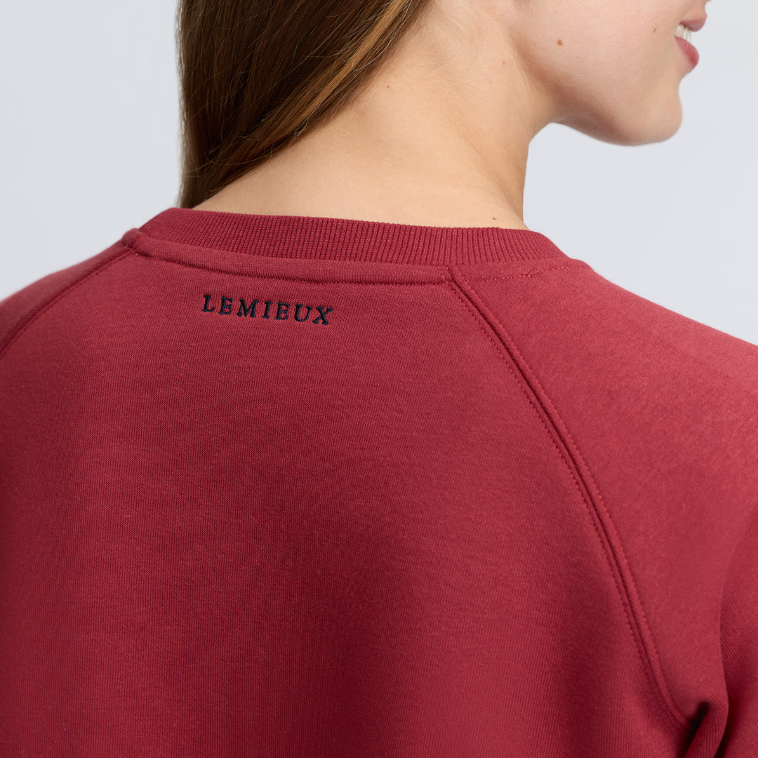 LeMieux Ladies Vida Varsity Crew Neck Sweat - Russet
