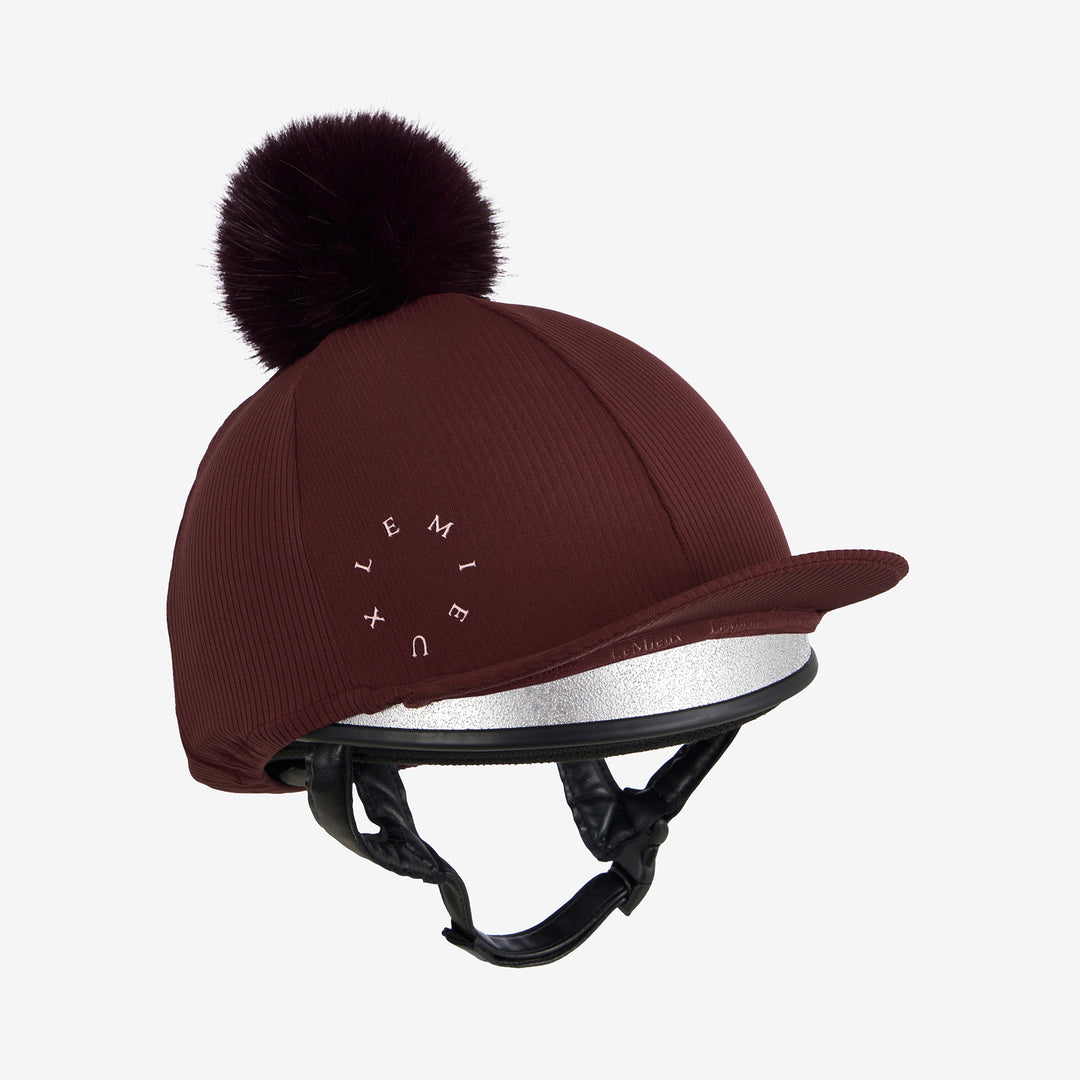LeMieux Ribbed Hat Silk - Bramble