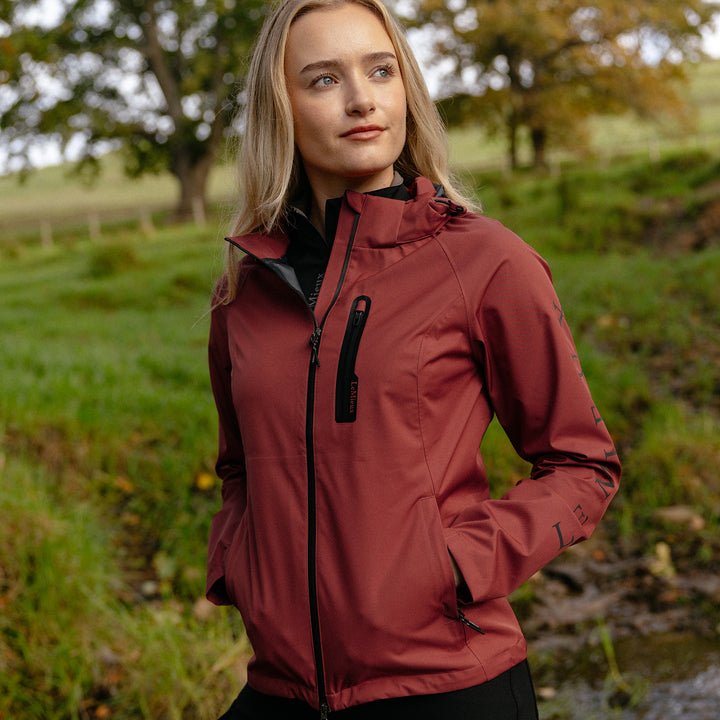 LeMieux Ladies Athena Waterproof Lightweight Jacket - Russet