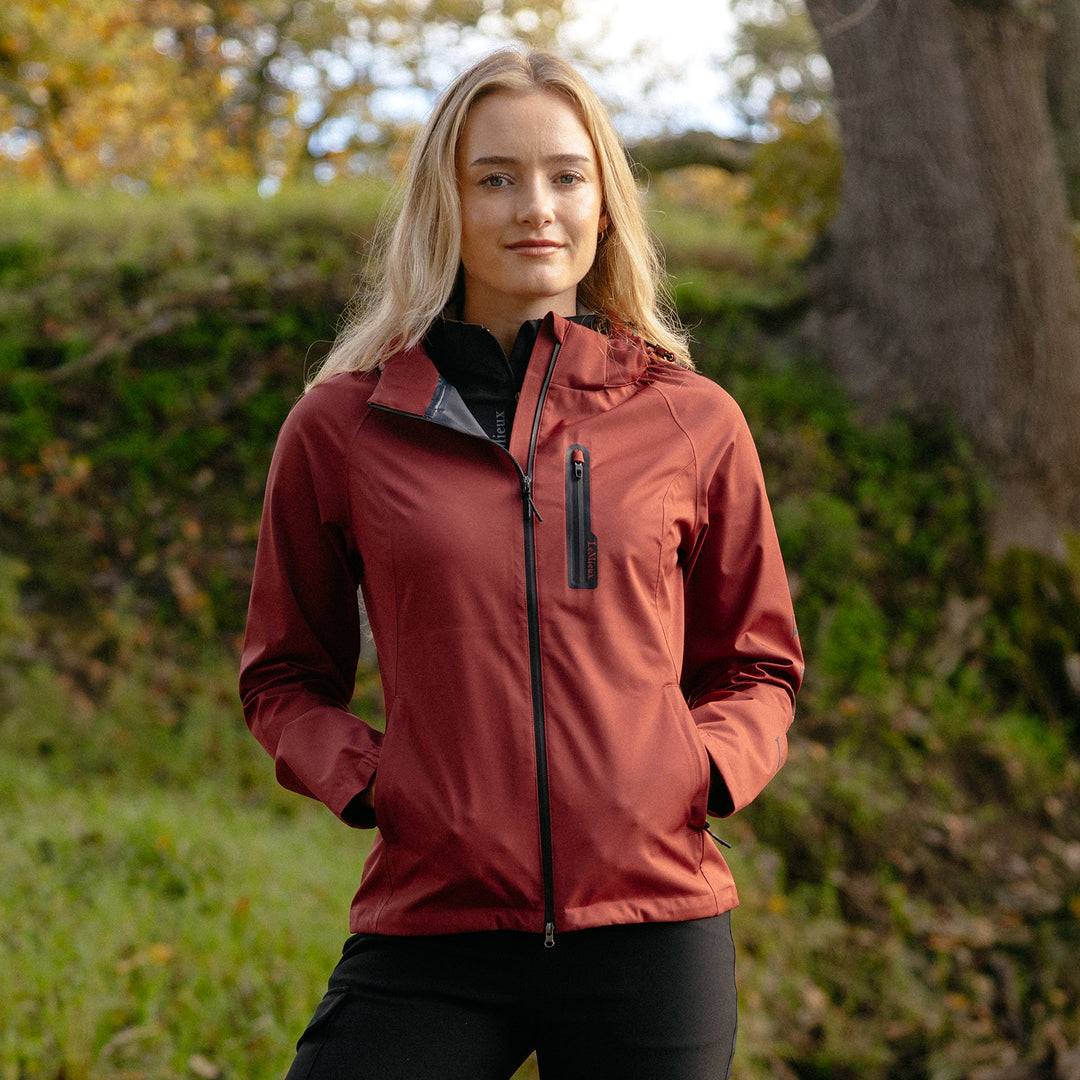 LeMieux Ladies Athena Waterproof Lightweight Jacket - Russet