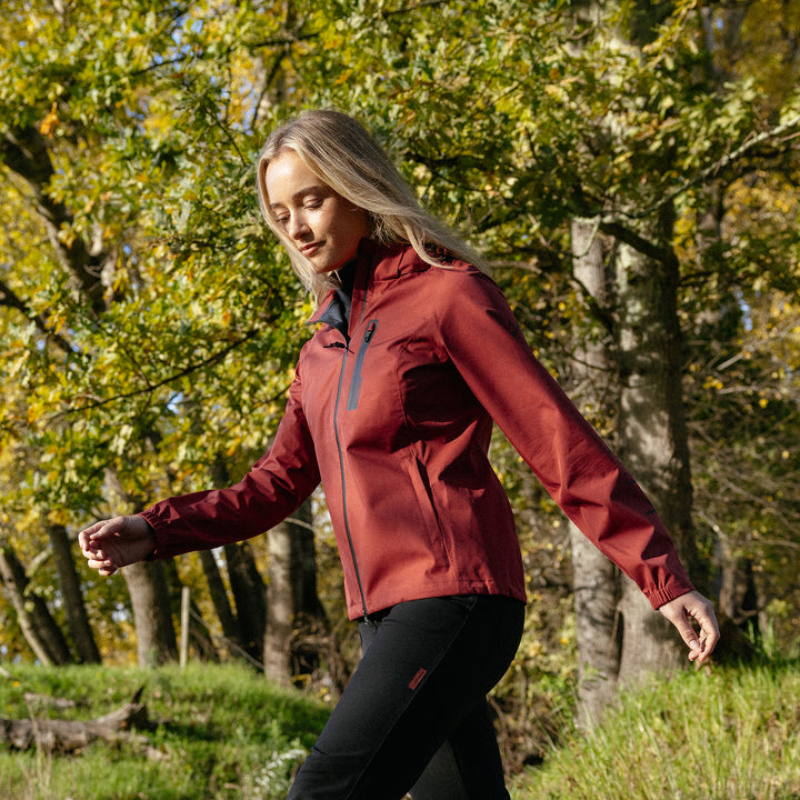 LeMieux Ladies Athena Waterproof Lightweight Jacket - Russet