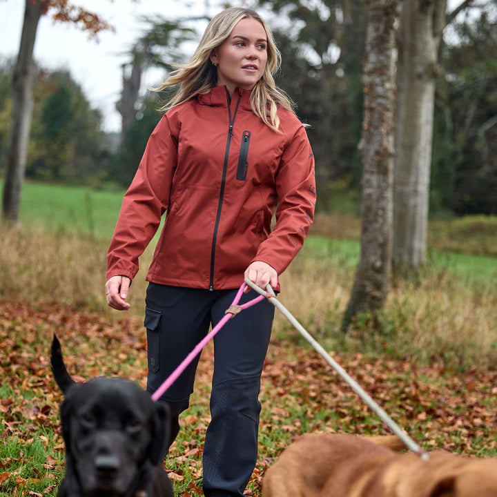 LeMieux Ladies Athena Waterproof Lightweight Jacket - Russet