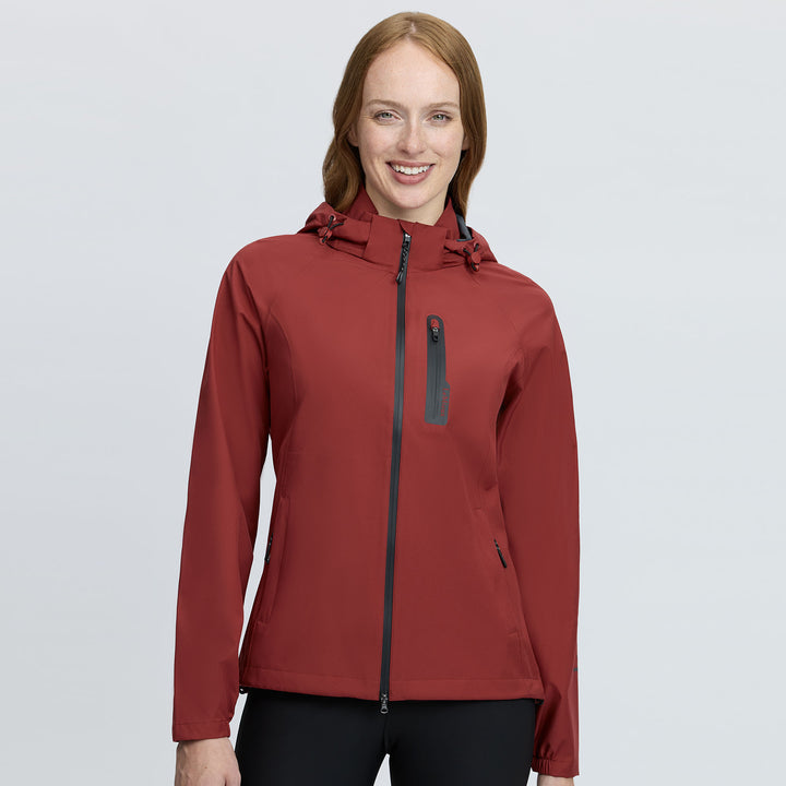 LeMieux Ladies Athena Waterproof Lightweight Jacket - Russet