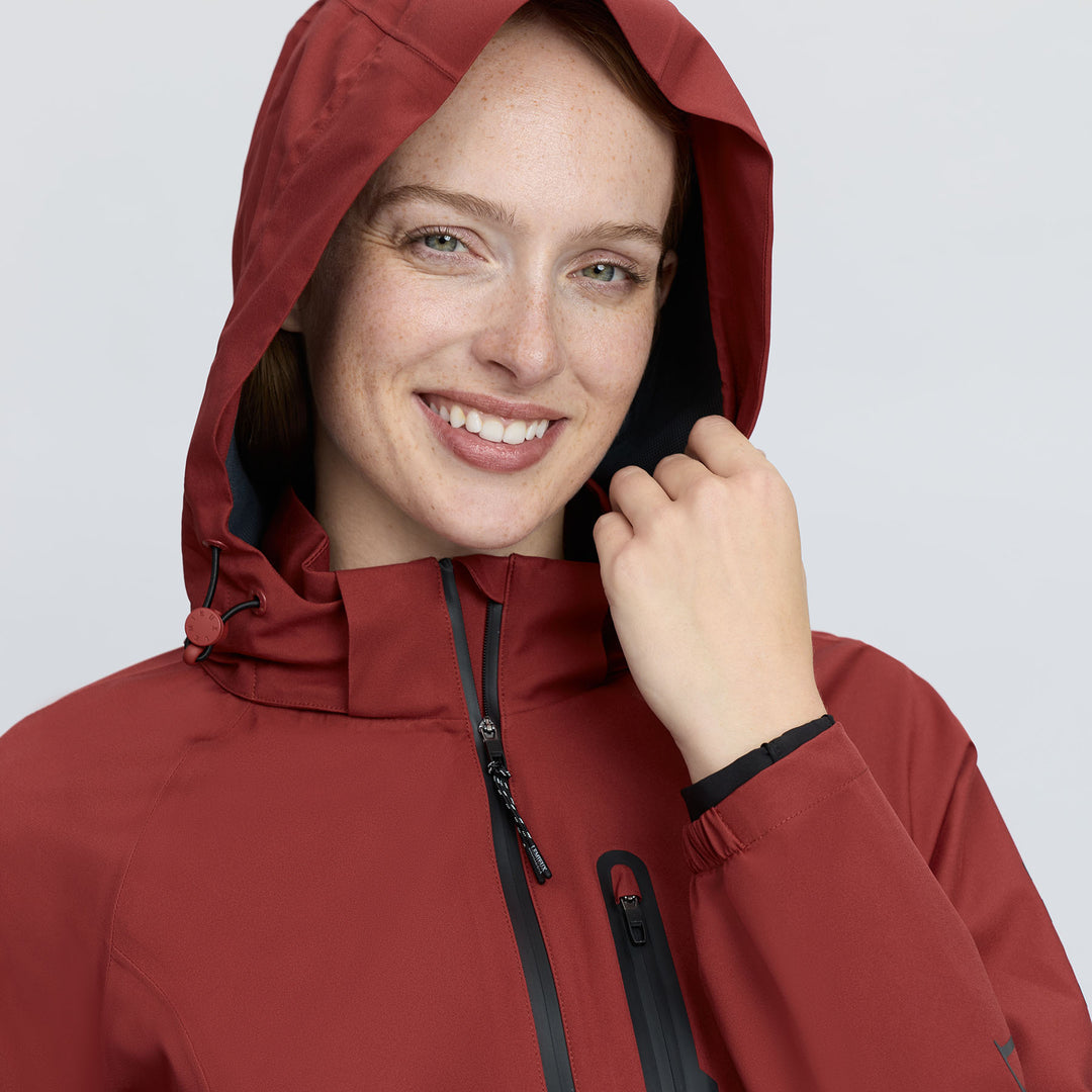 LeMieux Ladies Athena Waterproof Lightweight Jacket - Russet