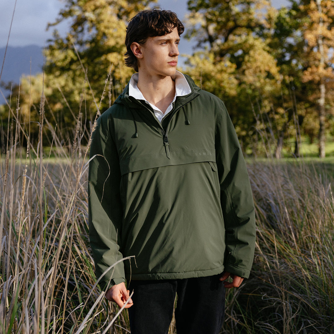 LeMieux Mens Waterproof Anorak - Olive