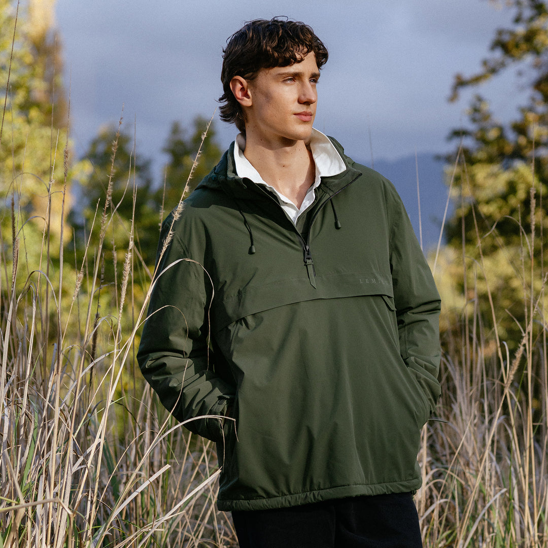 LeMieux Mens Waterproof Anorak - Olive