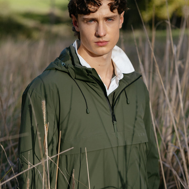 LeMieux Mens Waterproof Anorak - Olive