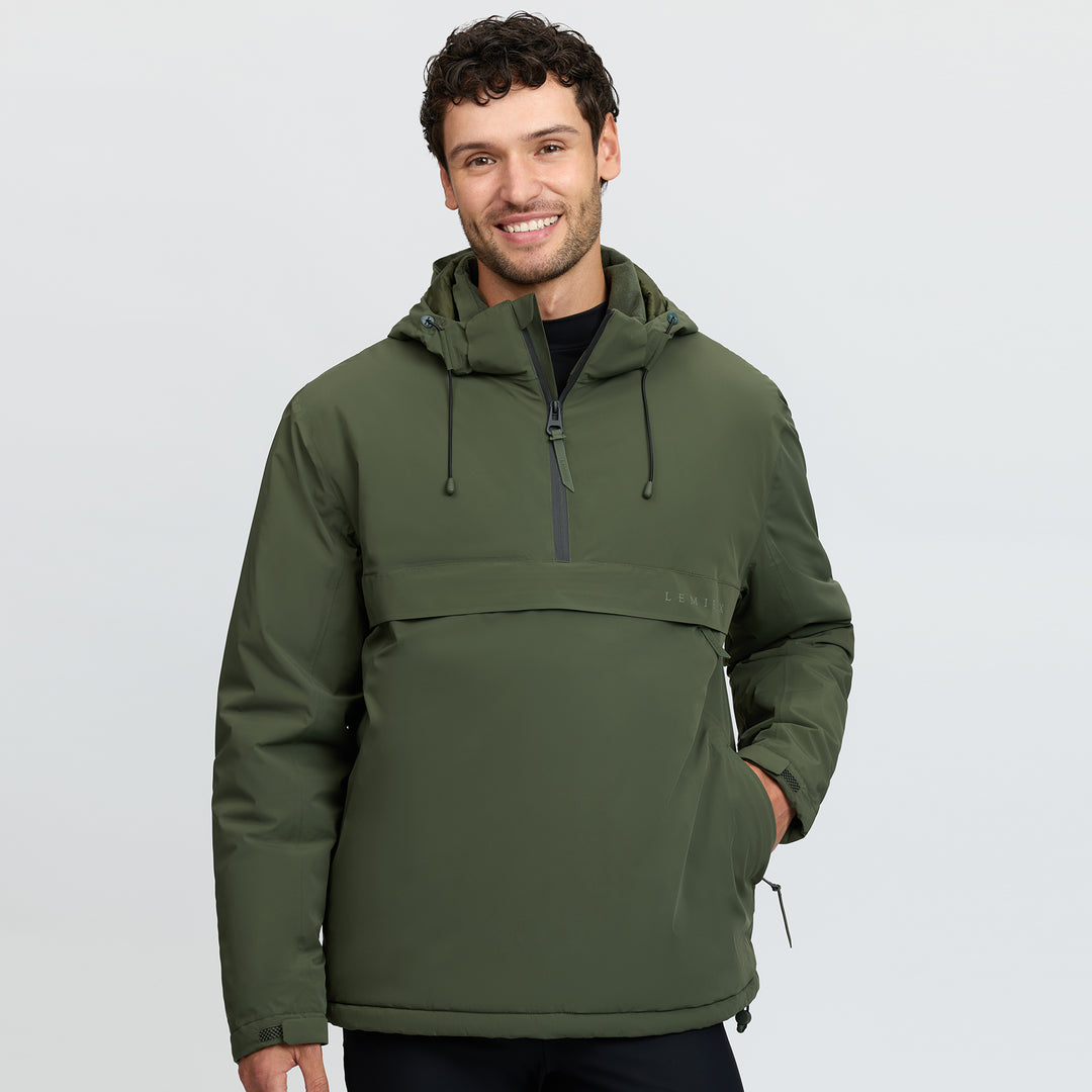 LeMieux Mens Waterproof Anorak - Olive