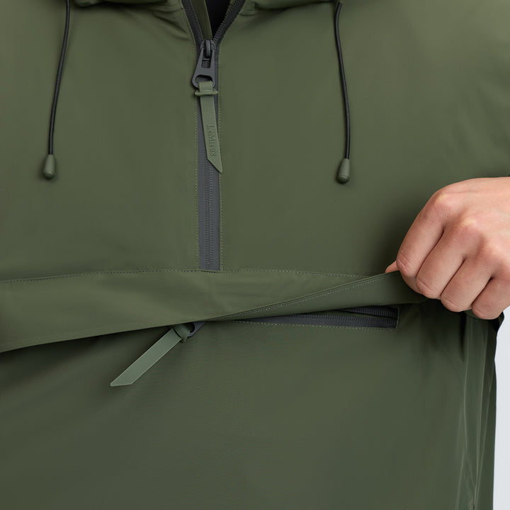 LeMieux Mens Waterproof Anorak - Olive
