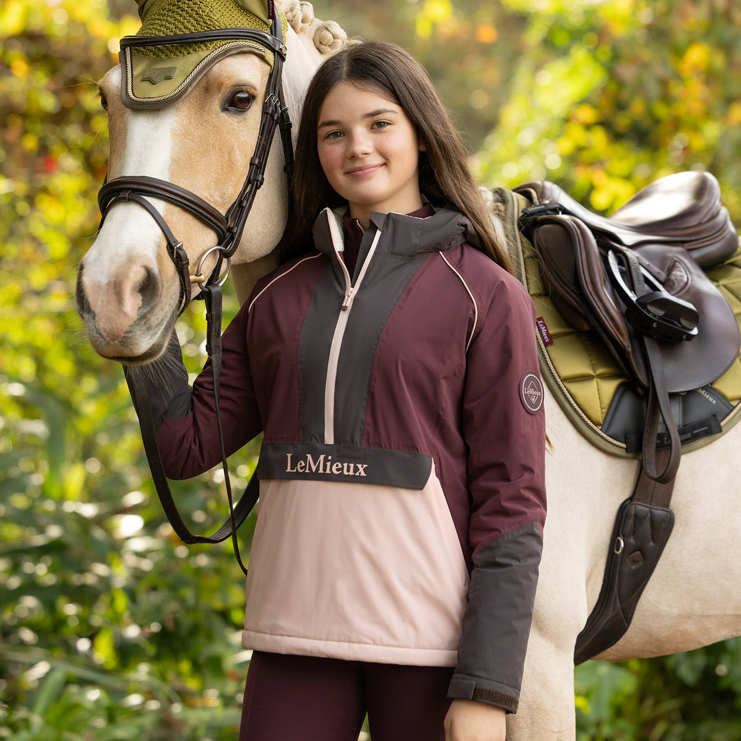 LeMieux Young Rider Bailey Waterproof Anorak - Bramble