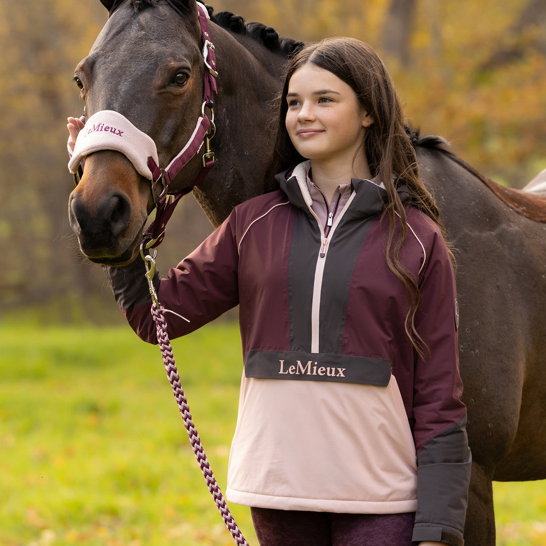 LeMieux Young Rider Bailey Waterproof Anorak - Bramble