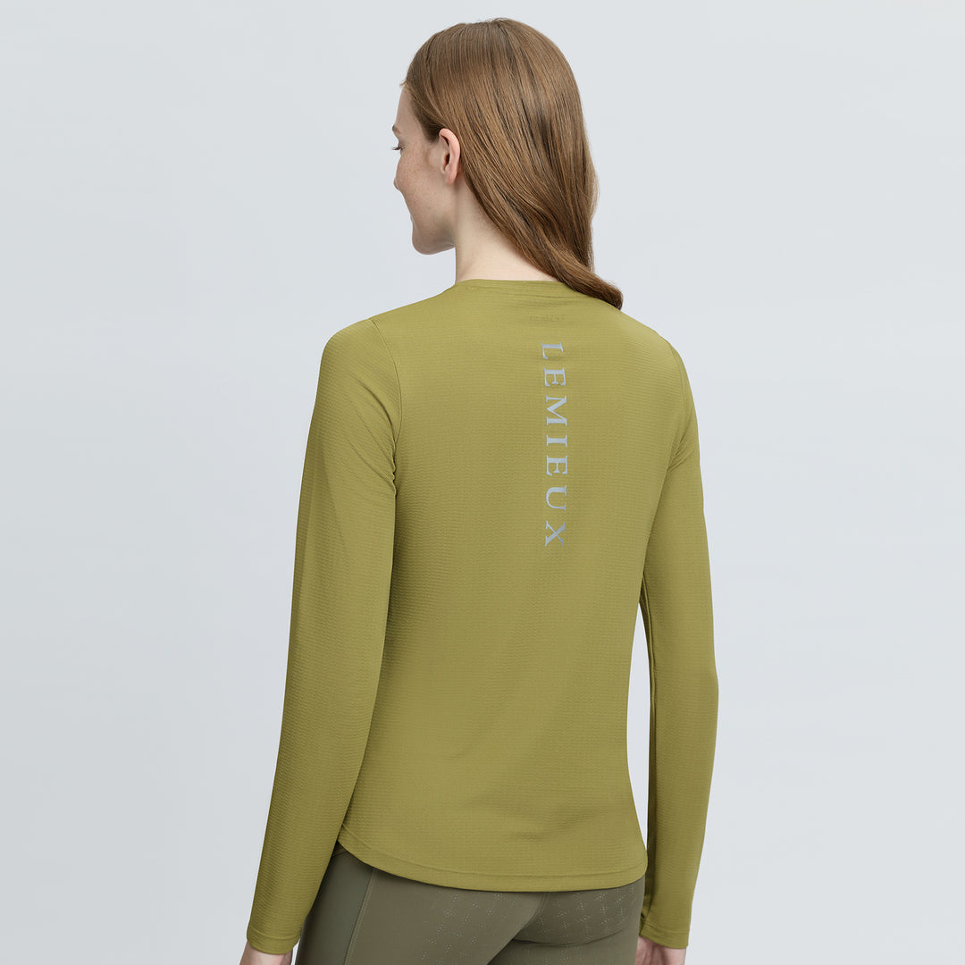 LeMieux Ladies Long Sleeve Sports Tee - Gooseberry
