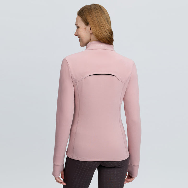 LeMieux Ladies Frances Quarter Zip Fleece - Wild Rose