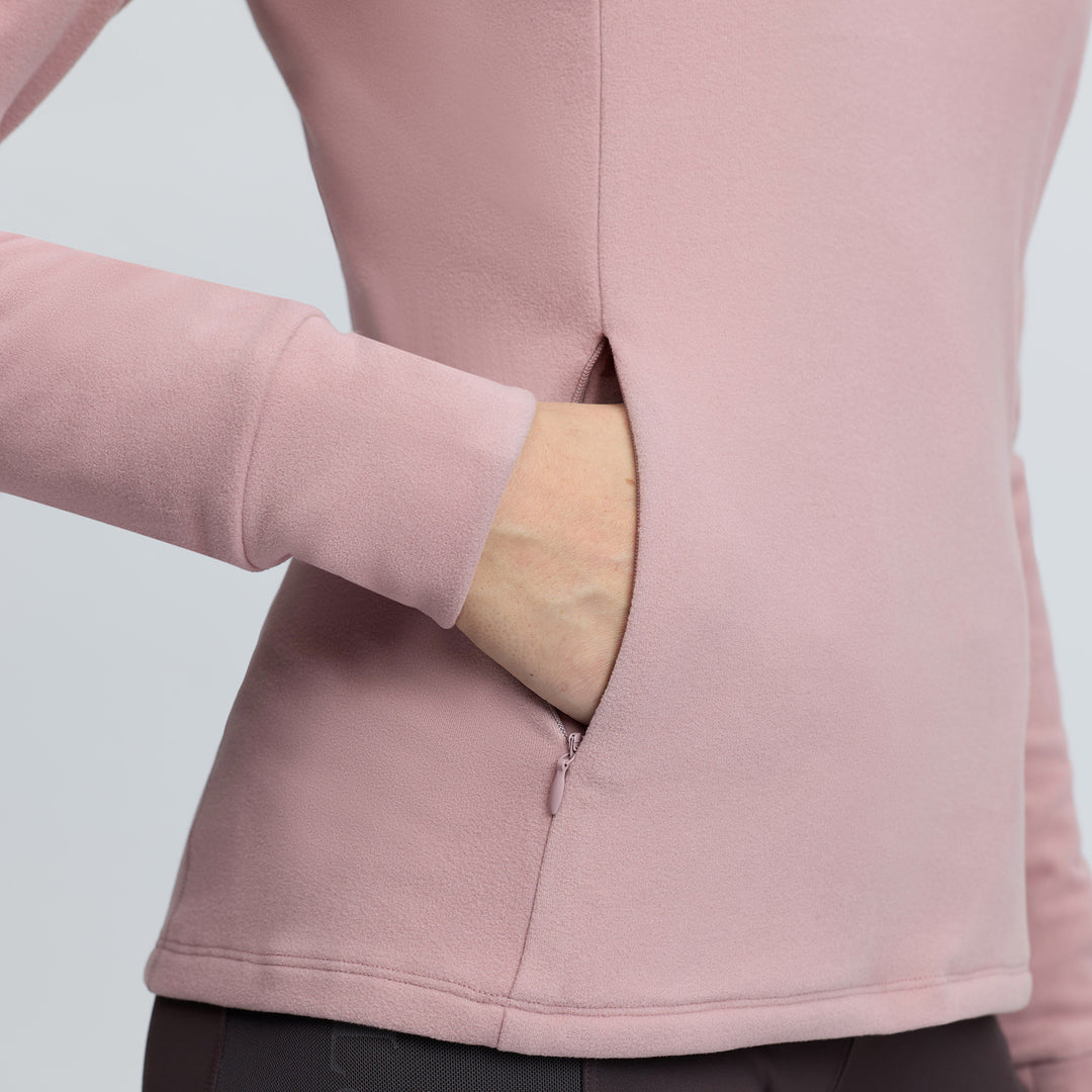 LeMieux Ladies Frances Quarter Zip Fleece - Wild Rose