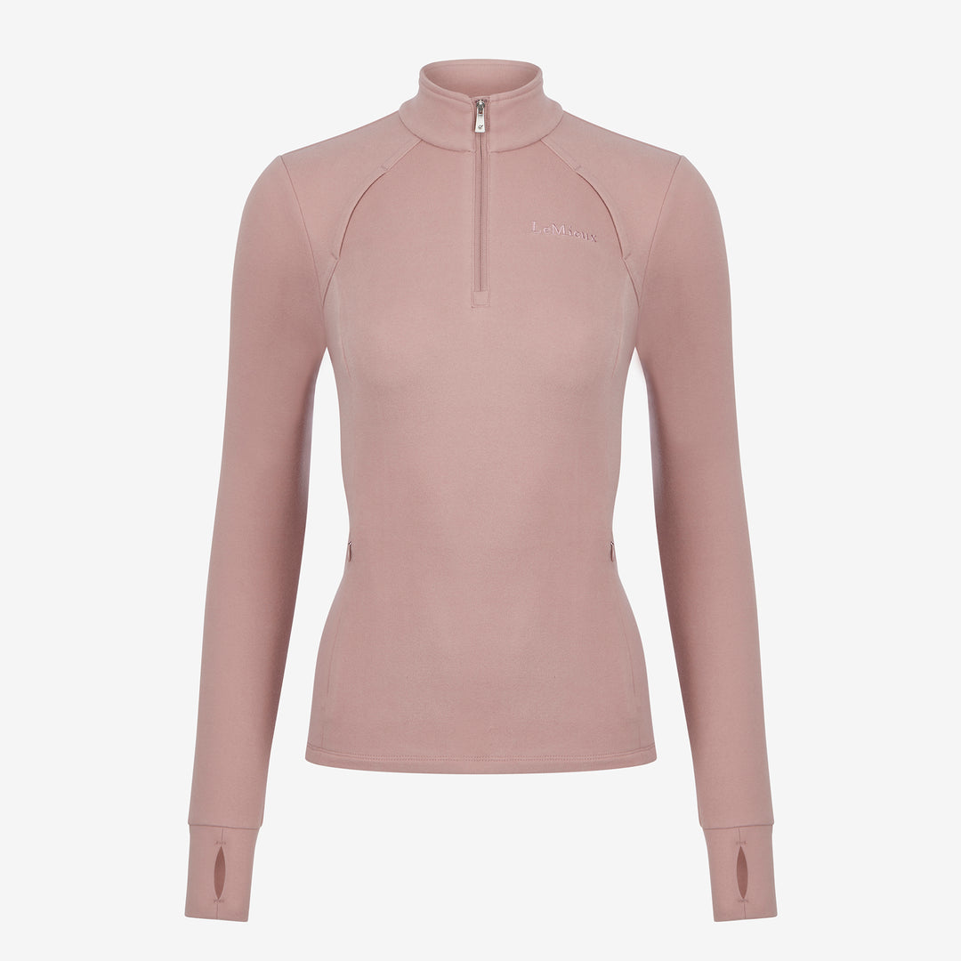 LeMieux Ladies Frances Quarter Zip Fleece - Wild Rose