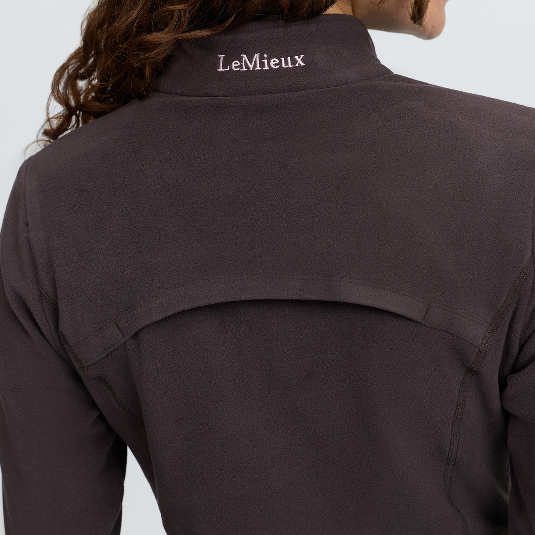 LeMieux Ladies Frances Quarter Zip Fleece - Cocoa
