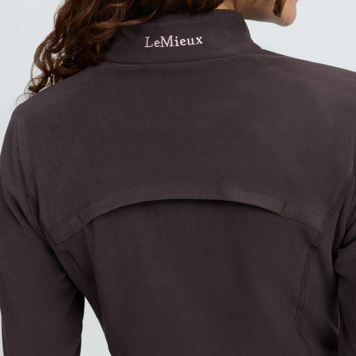 LeMieux Ladies Frances Quarter Zip Fleece - Cocoa