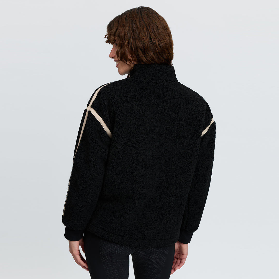 LeMieux Ladies Avery Teddy Quarter Zip Fleece - Black