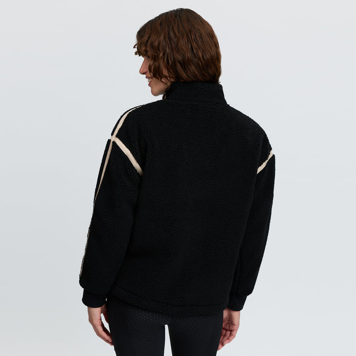 LeMieux Ladies Avery Teddy Quarter Zip Fleece - Black