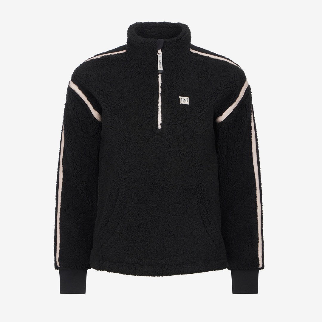 LeMieux Ladies Avery Teddy Quarter Zip Fleece - Black