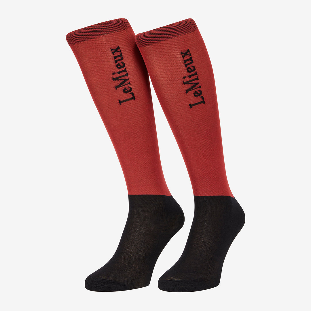 LeMieux Ladies Competition Two Pack Socks - Russet