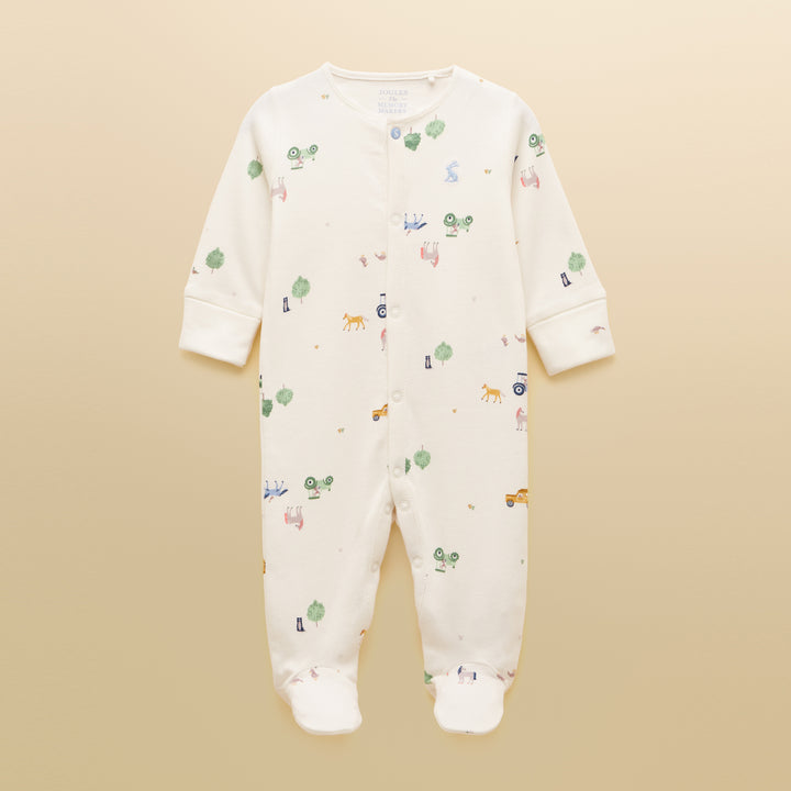 Joules Baby Boy Razamataz Printed Babygrow