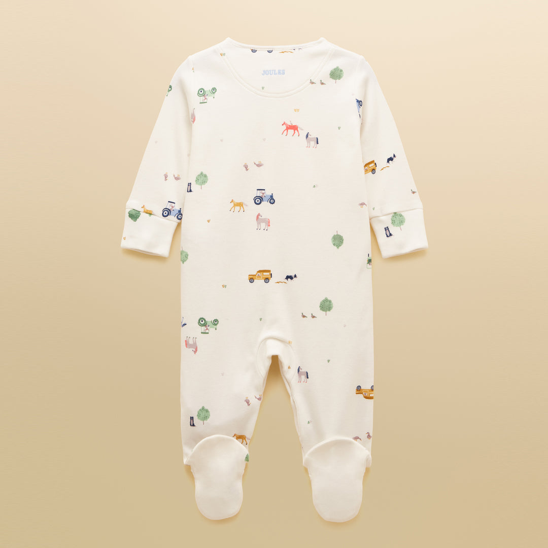 Joules Baby Boy Razamataz Printed Babygrow