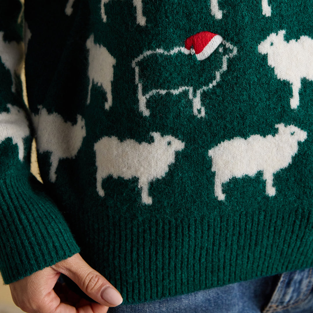 Joules Ladies Fleece Navidad Jumper